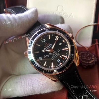 Omega Seamaster Planet Ocean Men Watches Rose Gold